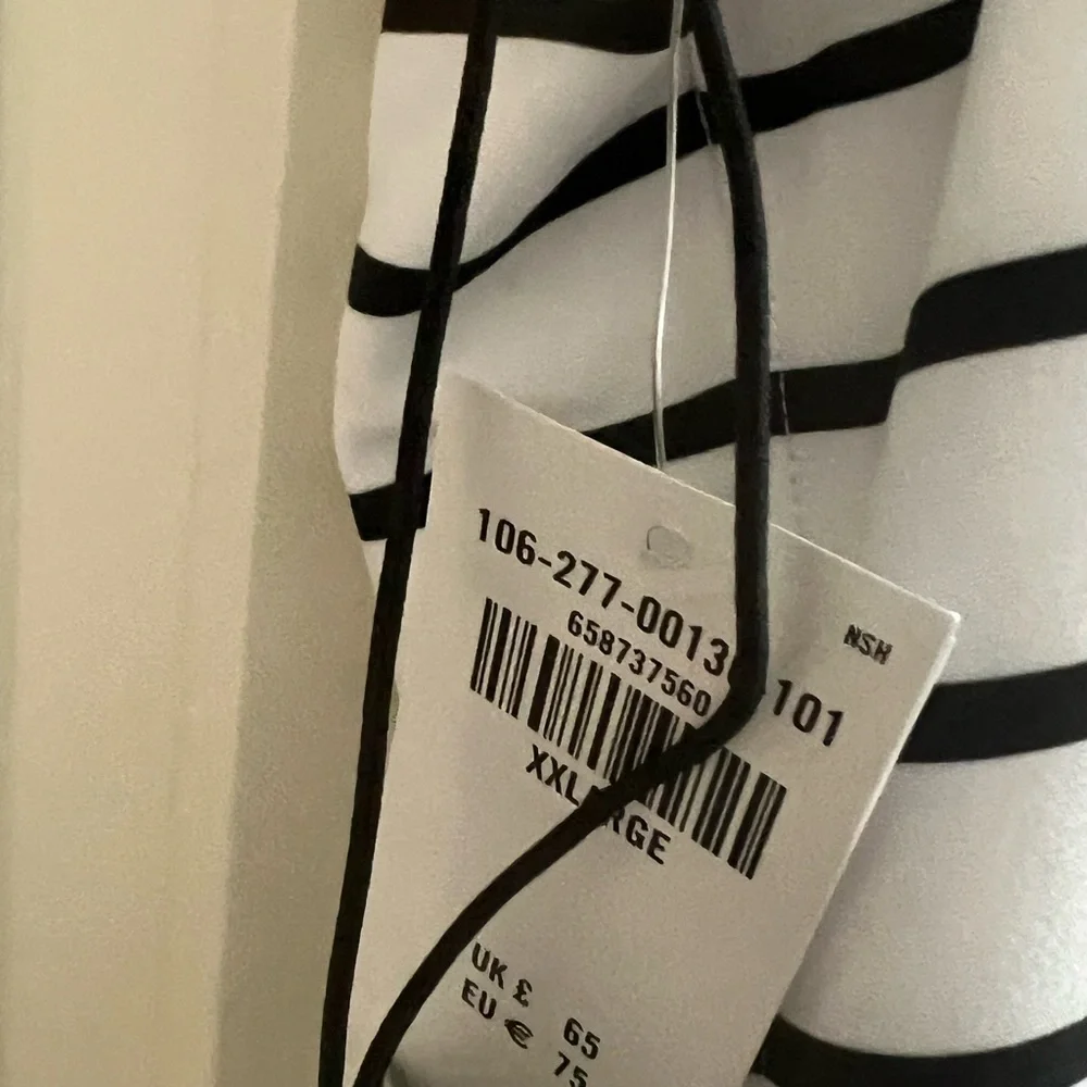 NWT Abercrombie & Fitch YPB SculptLUX Slash Mini Dress XXL Striped - Picture 7 of 11